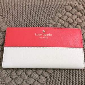 Kate Spade Red and White Wallet